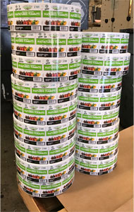 Pallet of Custom Labels