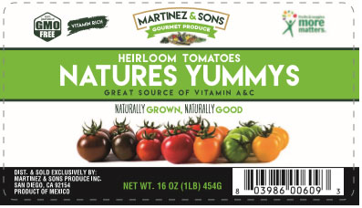 Natures Yummys Label