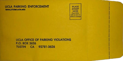 Parking Citation Envelope