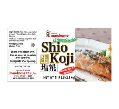 Shio Koji Marukome Label